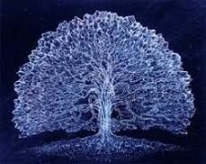 Tree Of Life In Deep Blues & Blacks.  Somatic Movement Class  presented by Kim M. Green, Colorado Springs